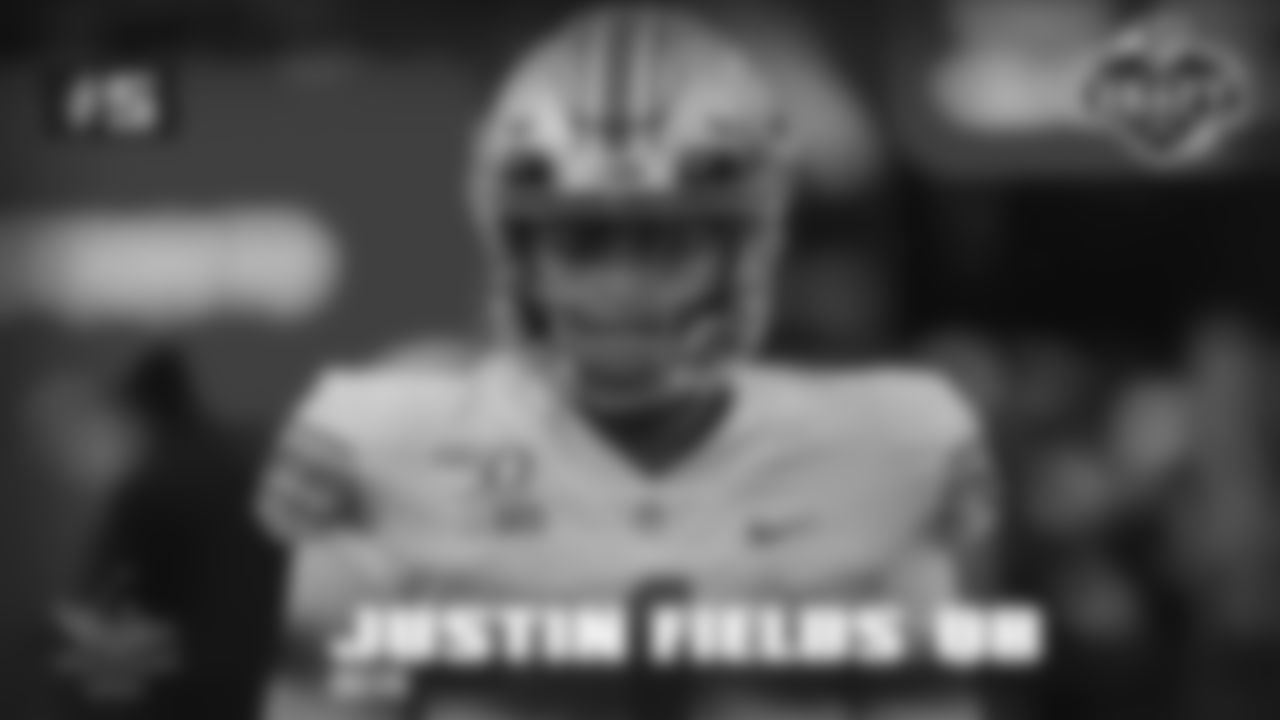 5. Justin Fields: Transfer from Georgia. One of the most accurate quarterbacks ever charted. 90-plus grade in three seasons as the starter for Ohio State.