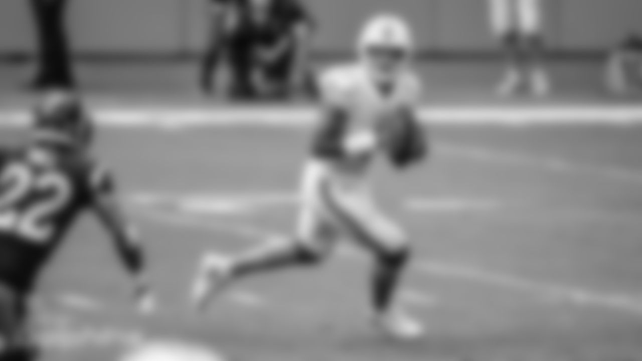 Quarterback Tua Tagovailoa (1) during a Week 8 NFL Football game against the Los Angeles Rams at Hard Rock Stadium in Miami Gardens, FL on November 1st, 2020. (Miami Dolphins)