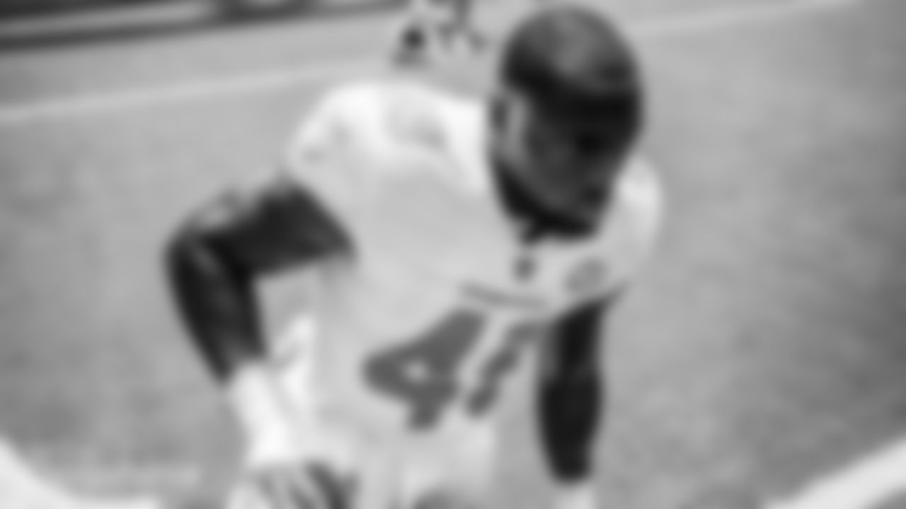 Linebacker Sam Eguavoen (49) during an NFL football game against the Buffalo Bills at Hard Rock Stadium, Miami Gardens FL on Sunday, September 20th 2020. (Carlos Goldman/Miami Dolphins)