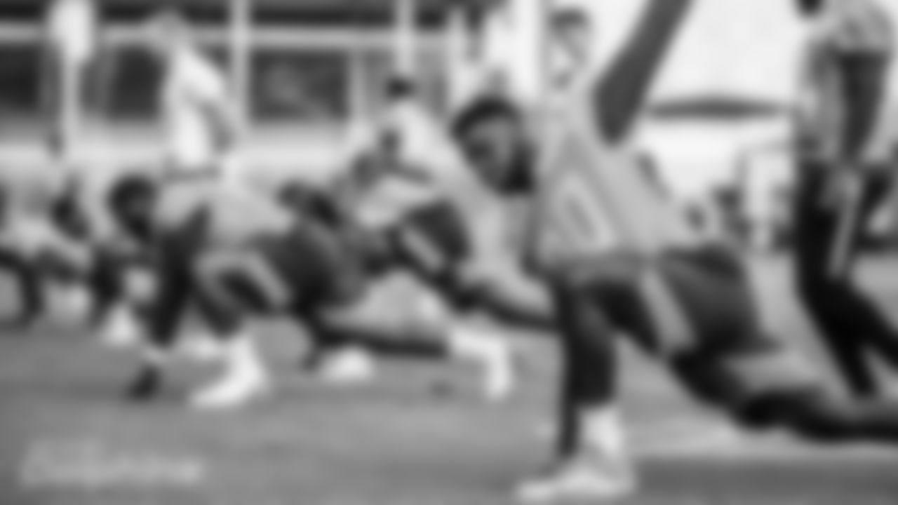 XX during workouts at the Training Facility in Davie, FL on Monday August 3rd, 2020. (Peter McMahon/Miami Dolphins)