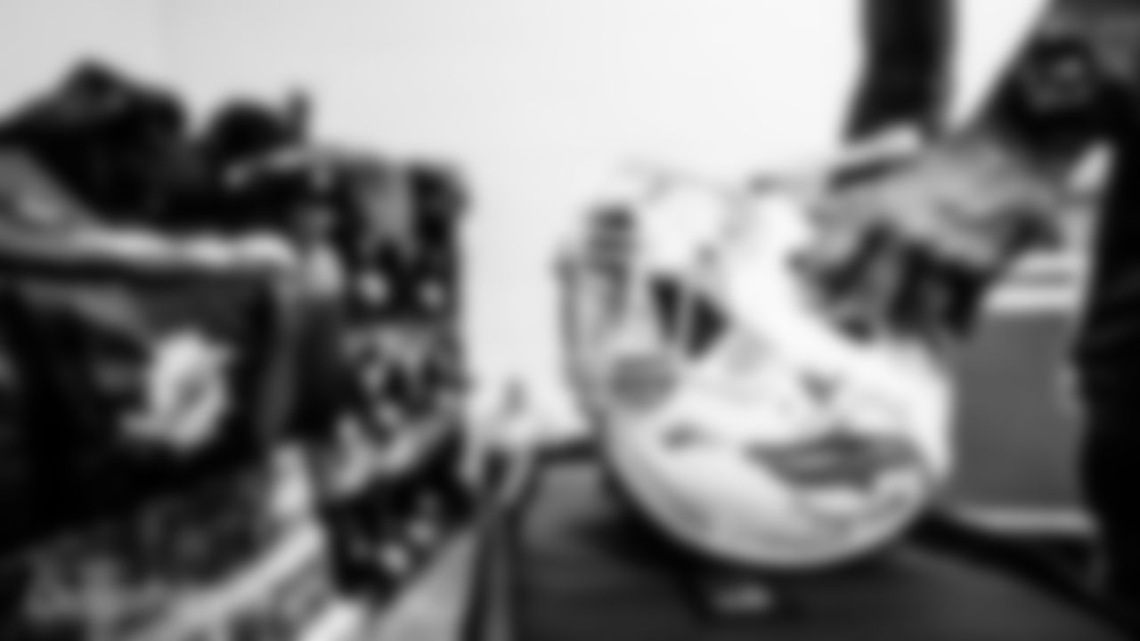 Locker Room during a Week 5 NFL football game against the San Francisco 49ers on Sunday, October 11th, 2020 at Levi's Stadium in Santa Clara, CA. (Carlos Goldman/Miami Dolphins)
