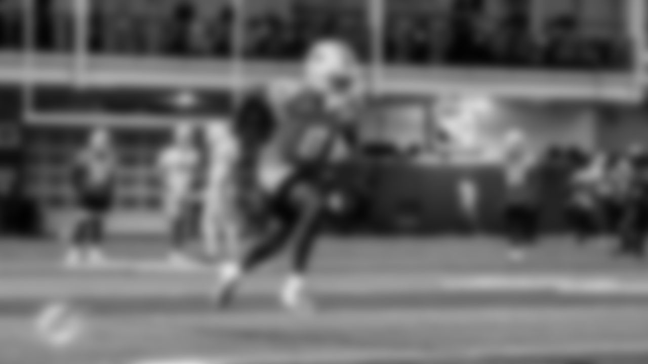 Miami Dolphins safety Jevon Holland (8) during practice at the Baptist Health Training complex on Wednesday, Dec 14th, 2022 in Miami Gardens, Fla. (Brennan Asplen/Miami Dolphins)