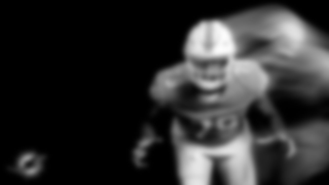 ÅÝܽÊÓÆµ Dolphins tackle Cedric Ogbuehi (79) poses during media day on Monday, June 5, 2023 in ÅÝܽÊÓÆµ Gardens, Fla. (Peter McMahon/ÅÝܽÊÓÆµ Dolphins)