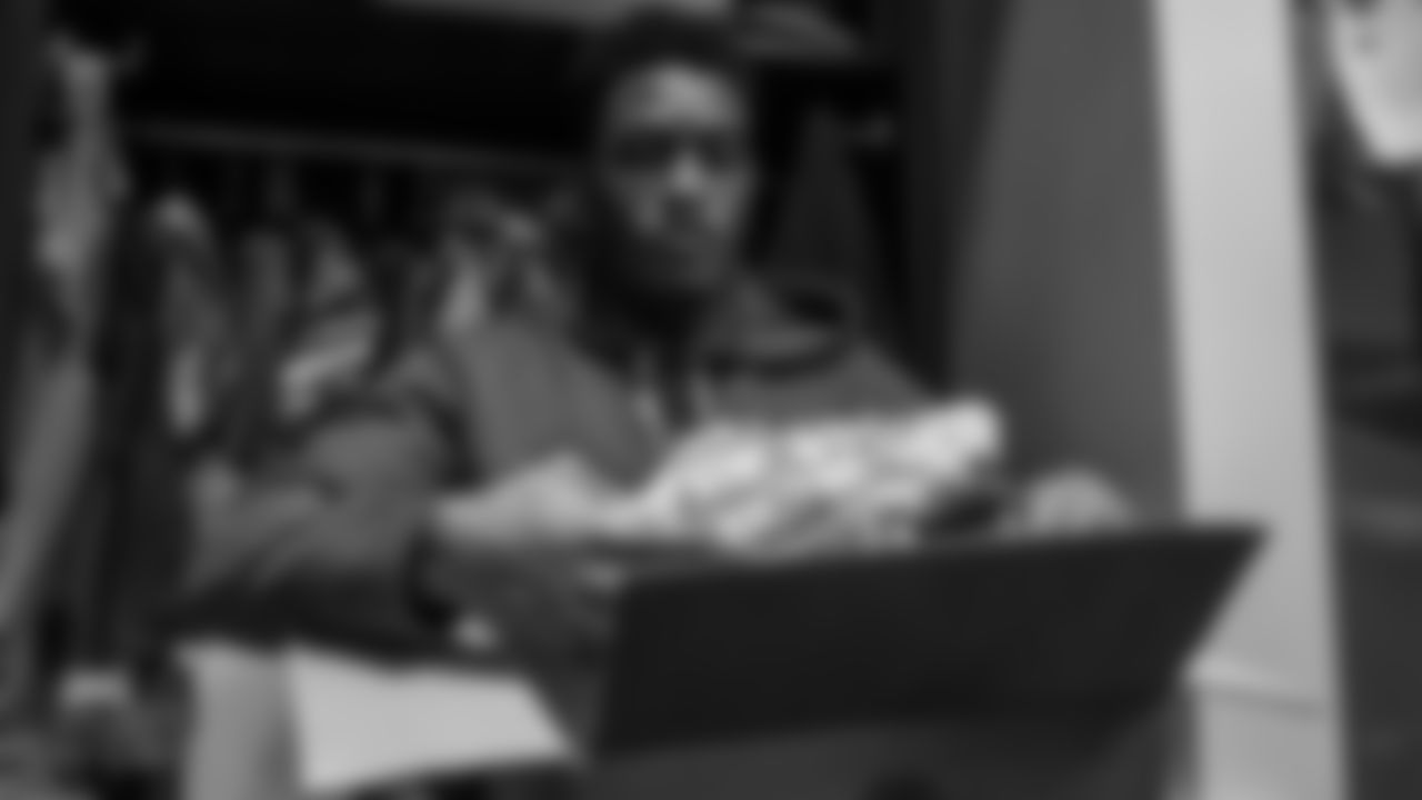 Miami Dolphins players see their My Cause My Cleats during Unboxing Day at the Training Facility in Davie, Florida on December 4th, 2019. (Peter McMahon/Miami Dolphins)