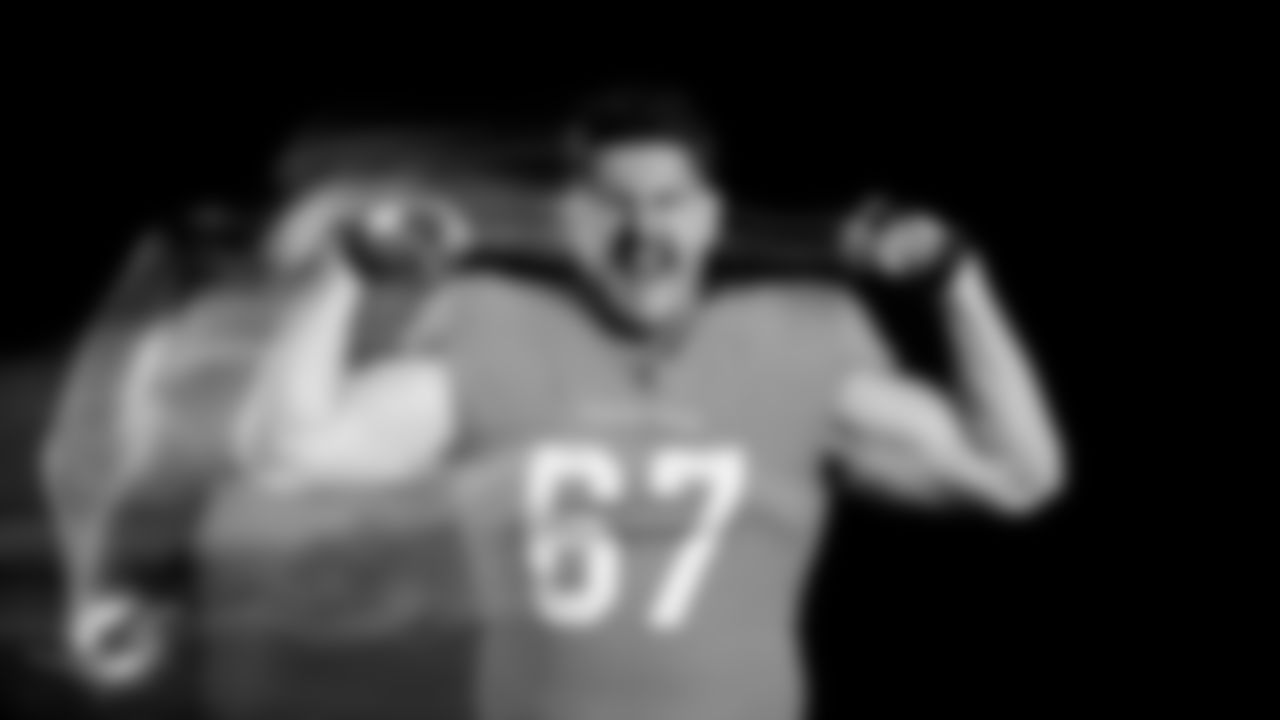 ÅÝܽÊÓÆµ Dolphins offensive lineman Dan Feeney (67) poses during media day on Monday, June 5, 2023 in ÅÝܽÊÓÆµ Gardens, Fla. (Peter McMahon/ÅÝܽÊÓÆµ Dolphins)