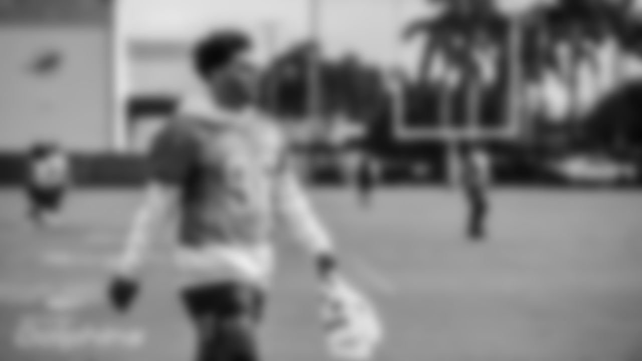 XX during workouts at the Training Facility in Davie, FL on Monday August 3rd, 2020. (Peter McMahon/Miami Dolphins)