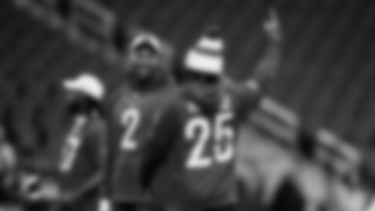 Miami Dolphins linebacker Bradley Chubb (2) and cornerback Xavien Howard (25) during the Pro Bowl practice in Las Vegas, Nevada on February 4th, 2023 (Brennan Asplen/Miami Dolphins)