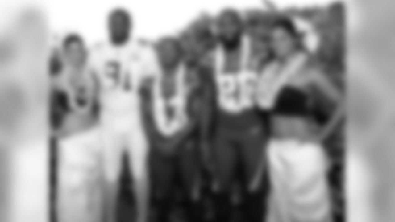 The Eagles' Pro Bowl team photo featuring DE Fletcher Cox, RB Darren Sproles and S Malcolm Jenkins