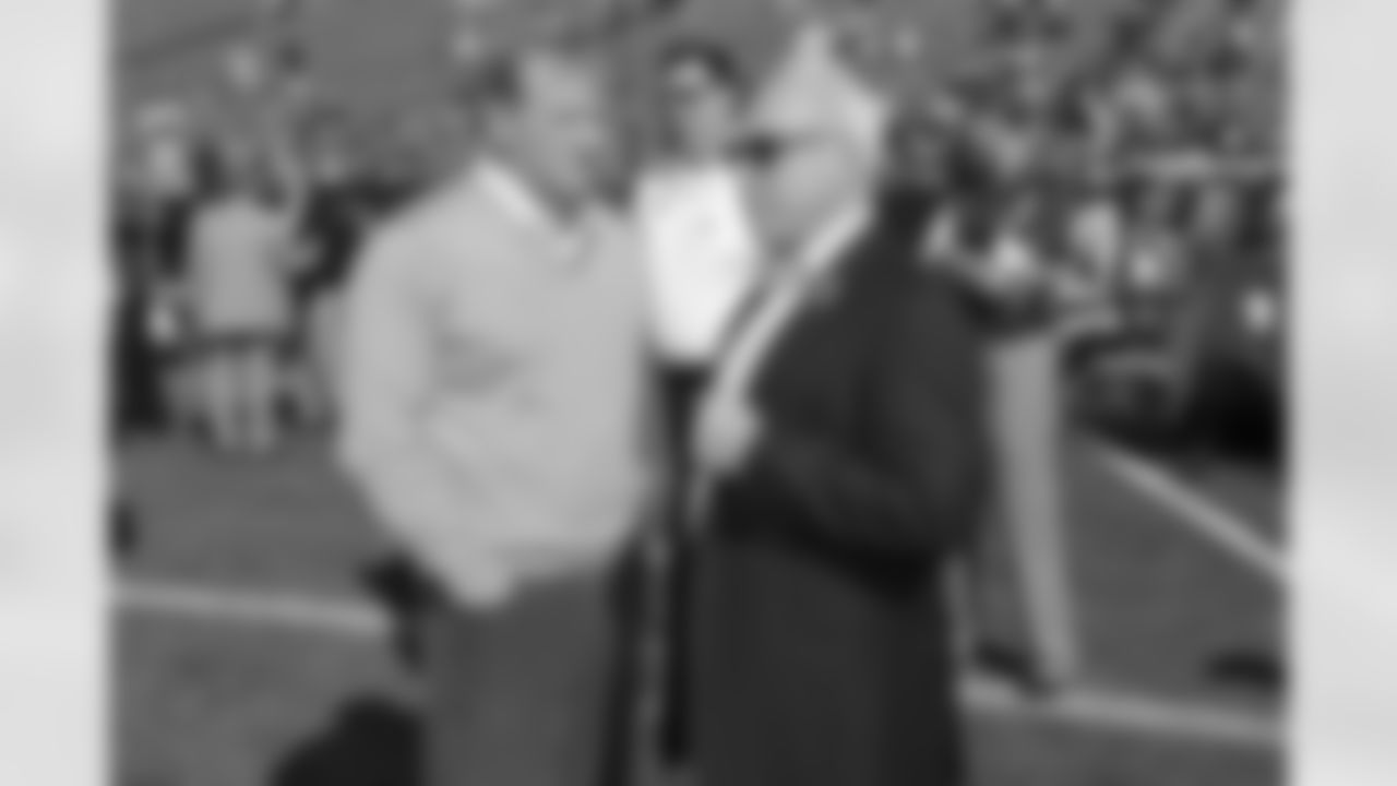 Owner Jeffrey Lurie with Roger Goodell