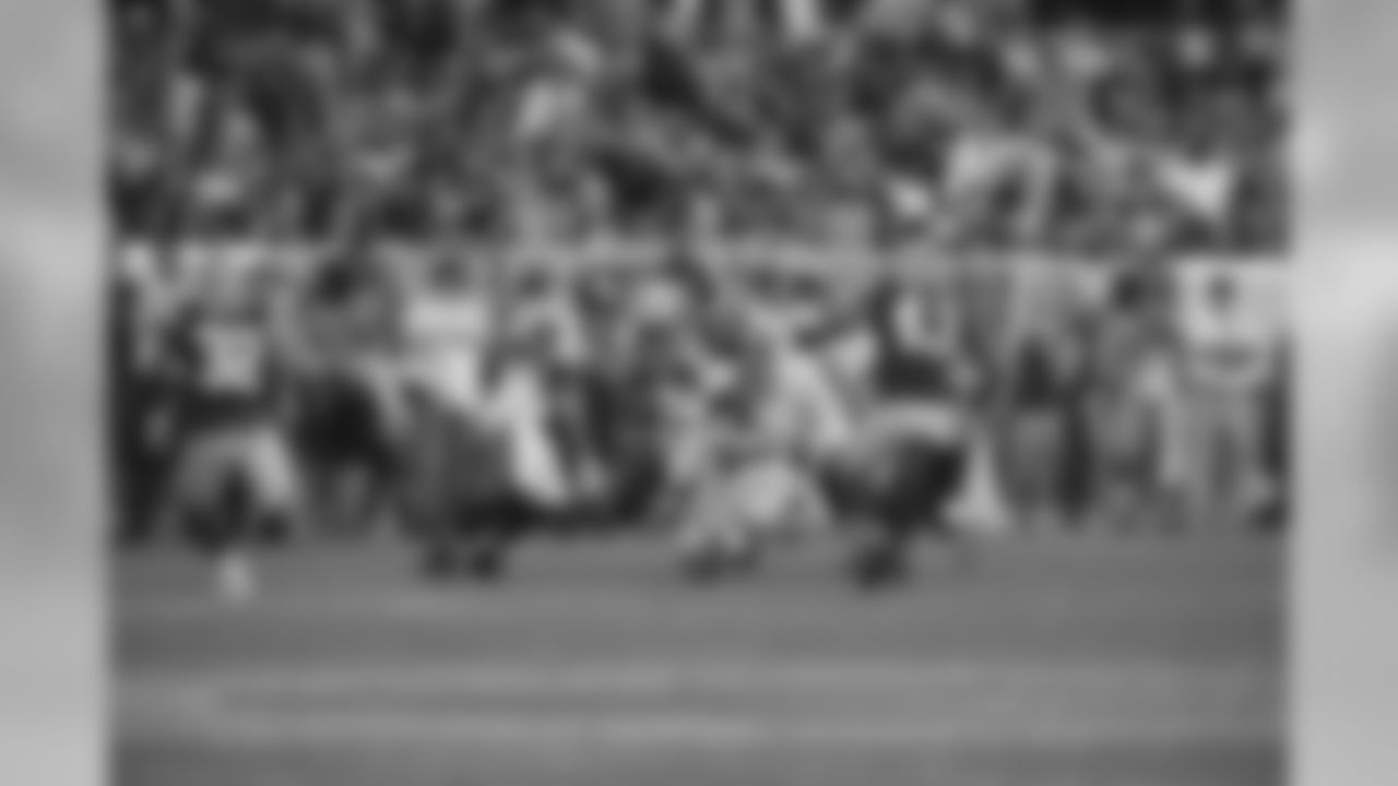 G.J. Kinne holds on to the ball