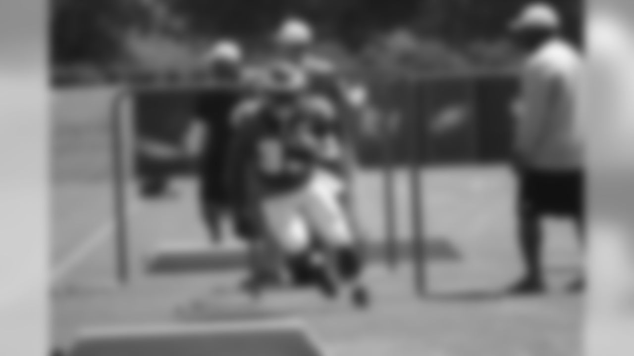 RB Kevin Monangai weaves through the obstacle course