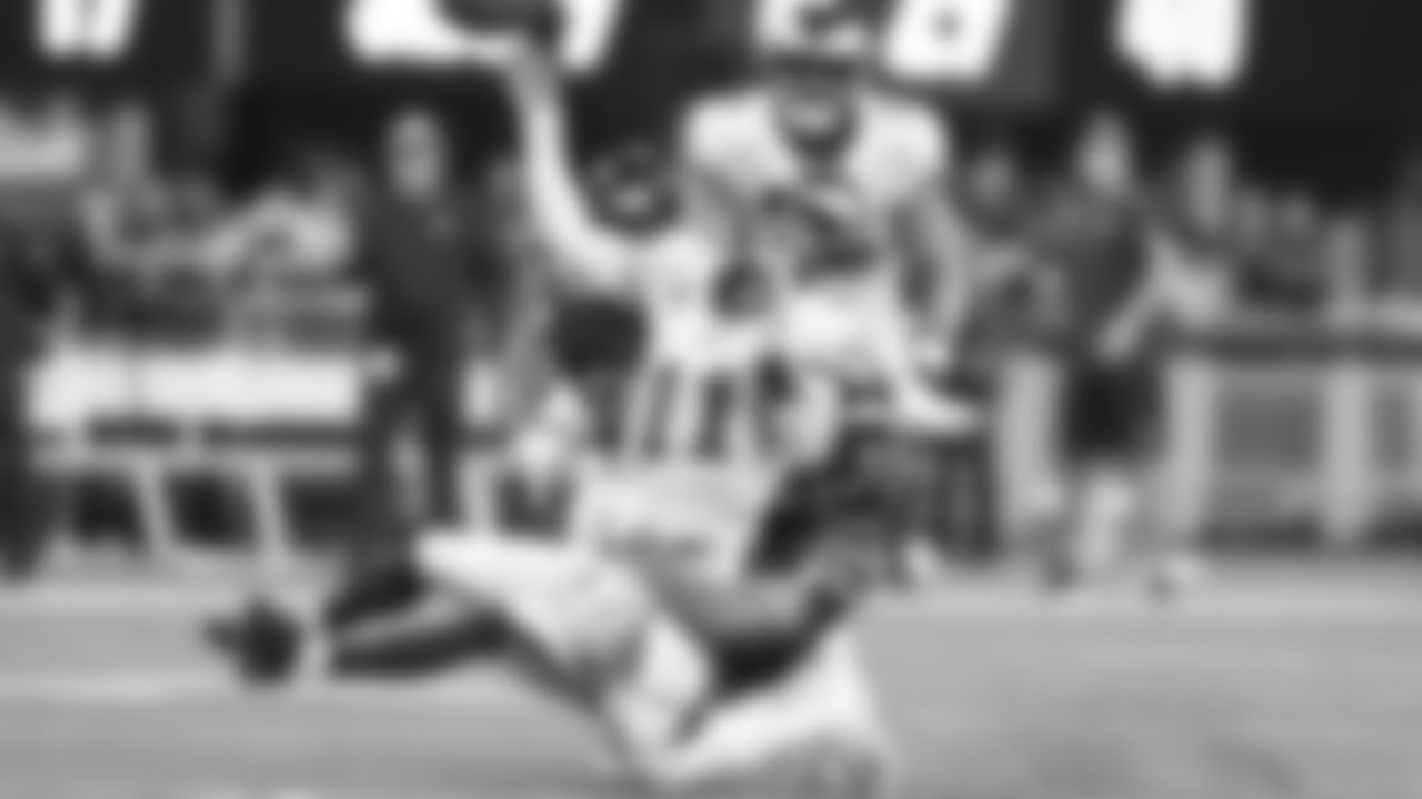 QB Carson Wentz gets the ball out of hand just before his knee touches the ground