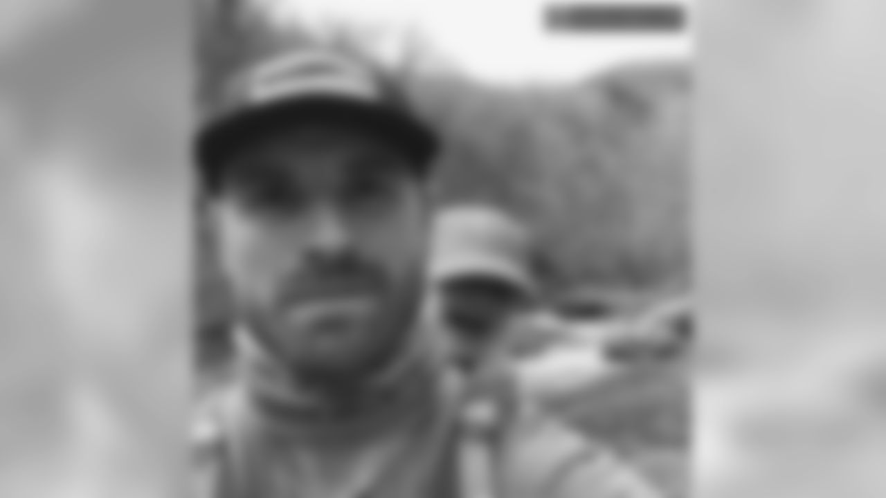 DE Chris Long: "Fording the river w dada #Moormans #SugarHollow"