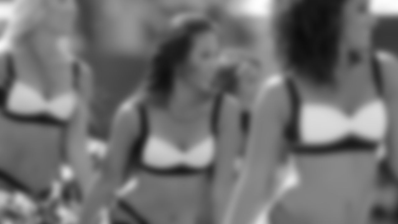 The Philadelphia Eagles' cheerleaders get the fans excited for Sunday's game against the Chargers.