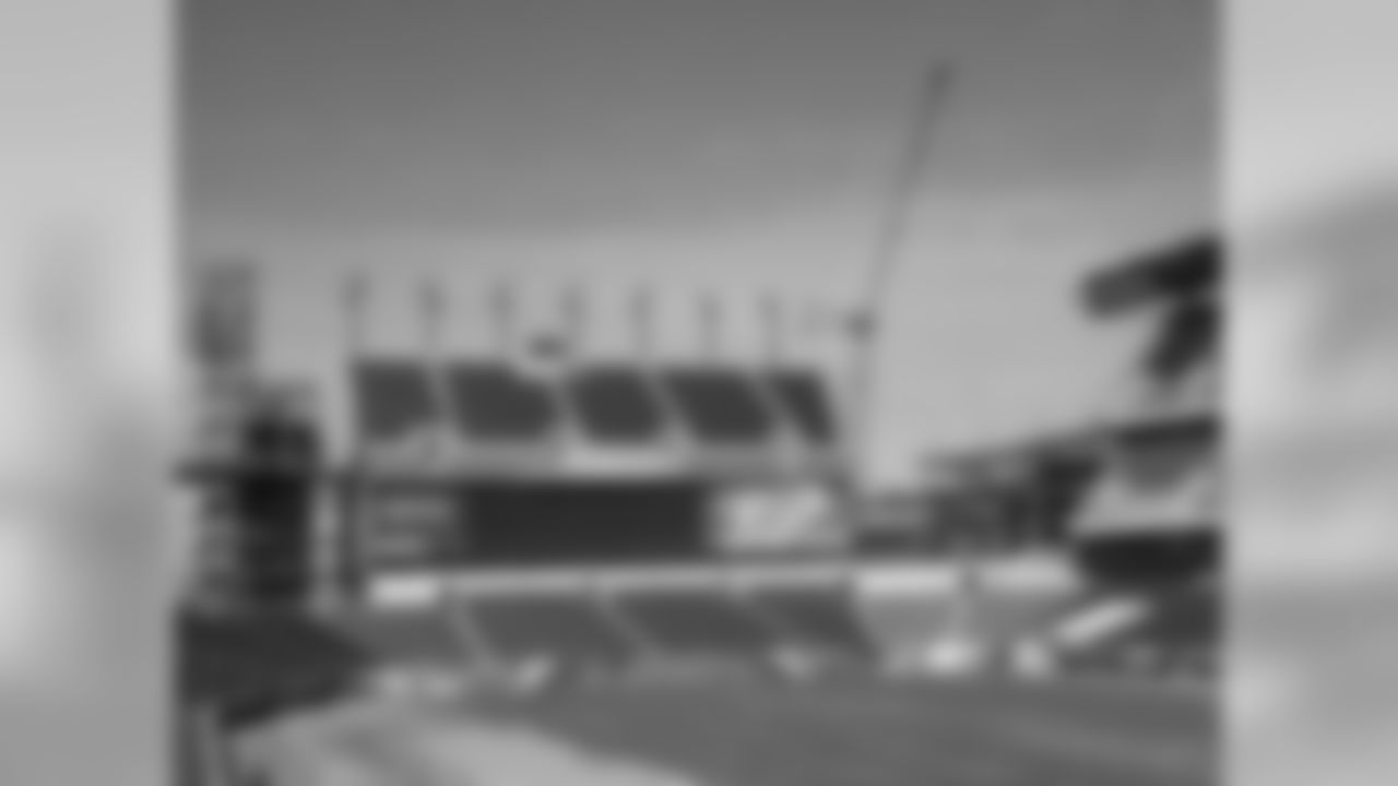 A view of the North end zone