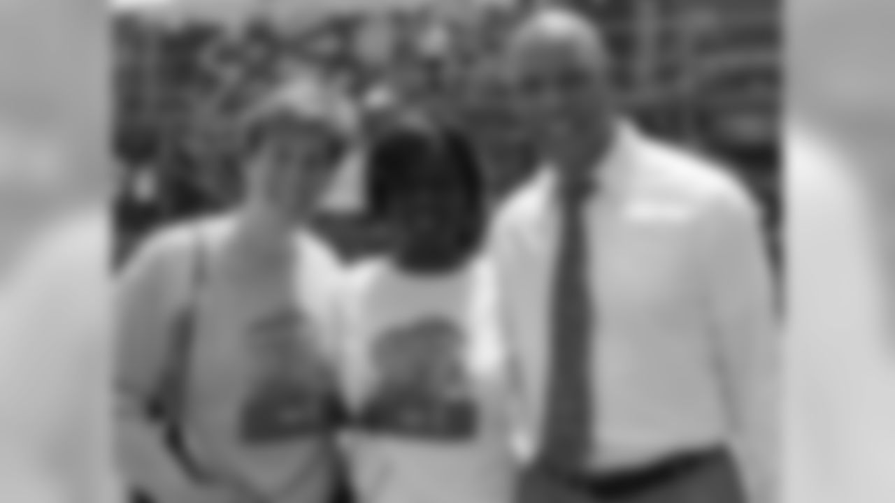 Eagles Youth Partnership Executive Director Sarah Martinez-Helfman, Kelley Principal Amelia Coleman Brown and Philadelphia School Superintendent Dr. William R. Hite Jr.