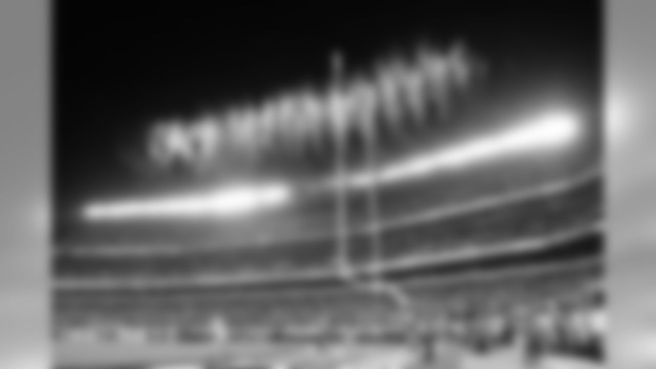 Fireworks erupt marking the start of the game