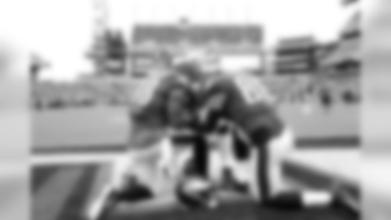 QB Carson Wentz, TE Zach Ertz, and TE Trey Burton