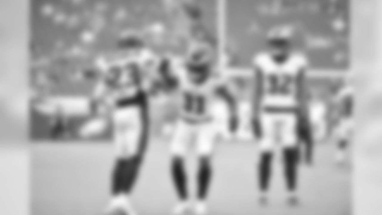 S Rodney McLeod, CB Jalen Mills, and CB Rasul Douglas