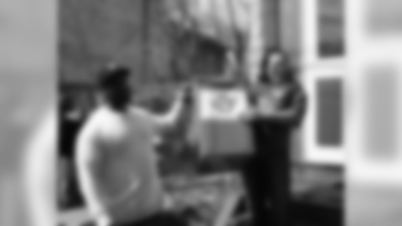 This Eagles fan is excited for her new recycling bin