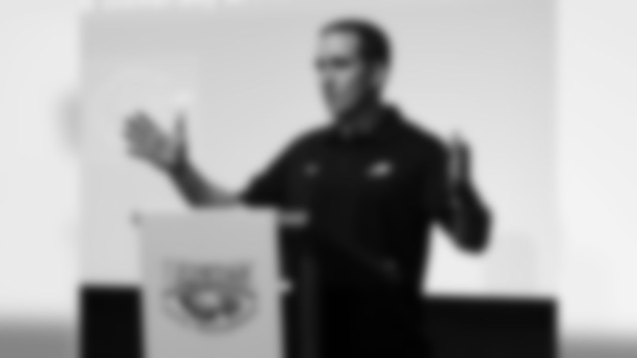 General manager Howie Roseman motivated the Top Achievers by telling them to pursue their dreams, no matter what others say