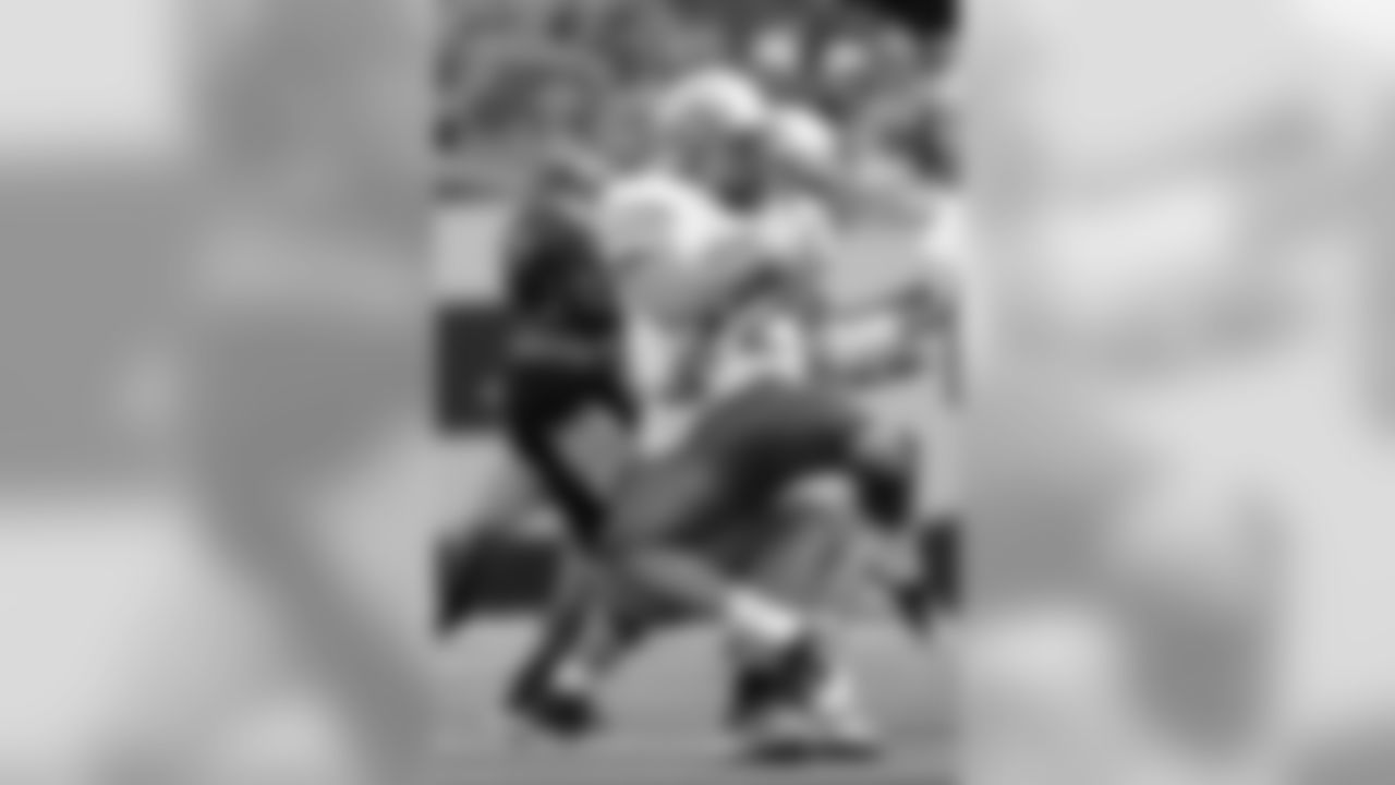 DE Brandon Bair making a tackle