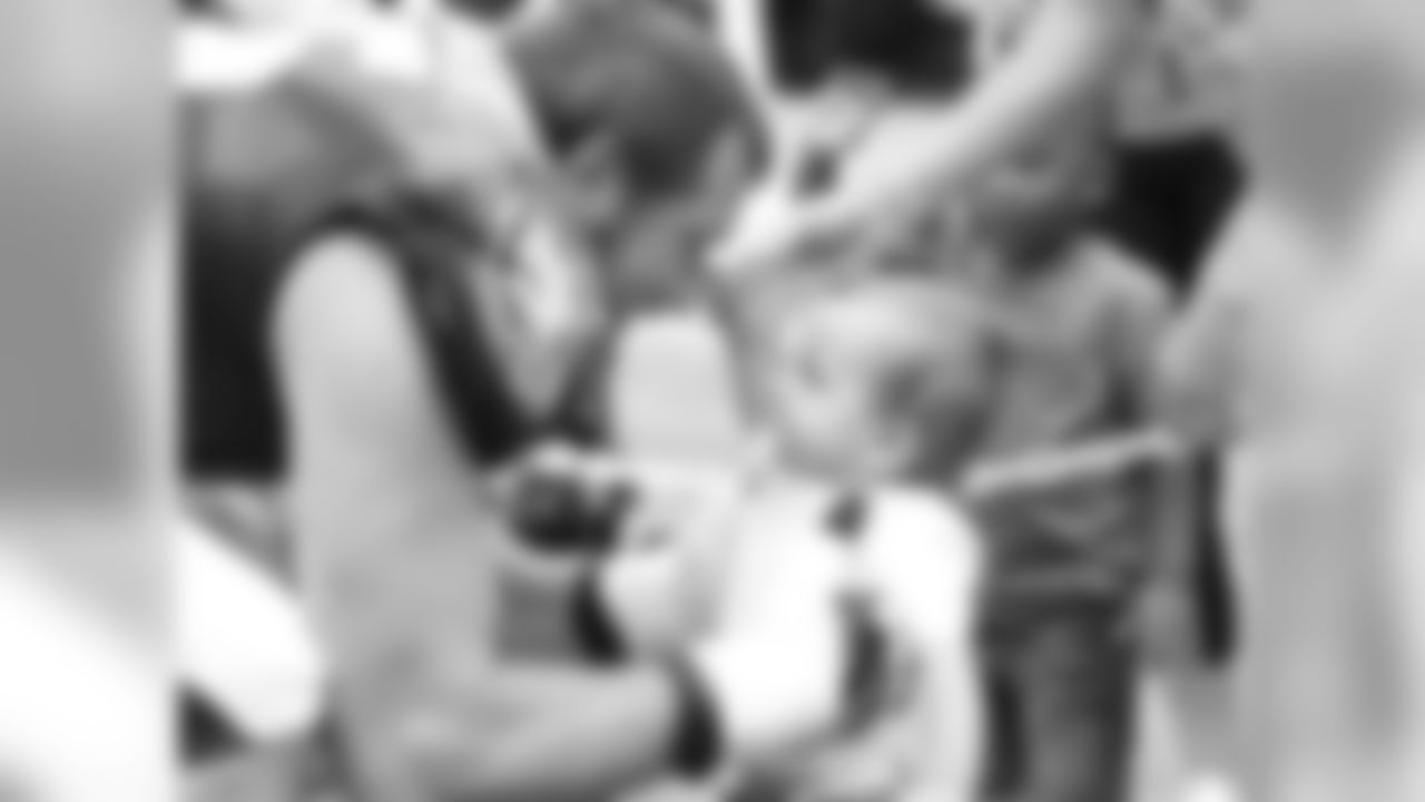 Tackle Lane Johnson and his son, Jace