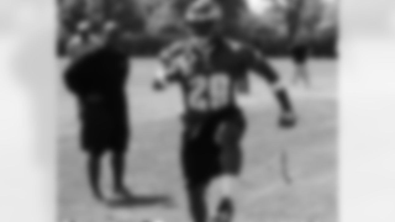 Second-round pick LeSean McCoy keeps those legs moving