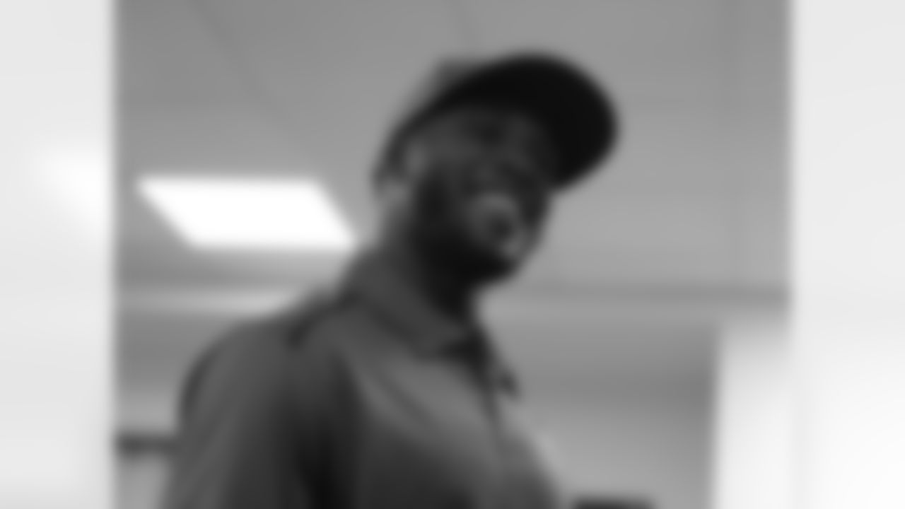 Agholor is all smiles inside the NovaCare Complex