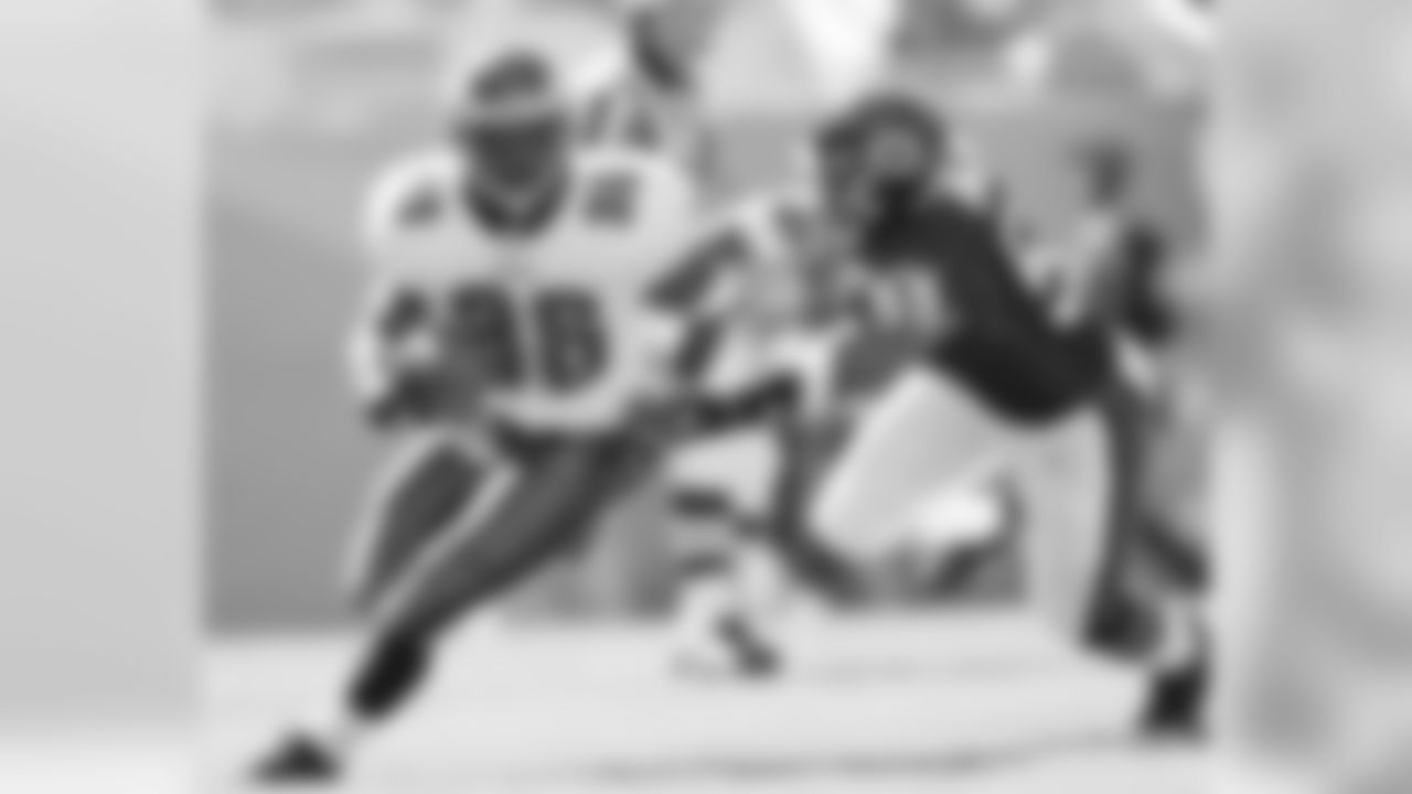 RB Brian Westbrook finds the hole
