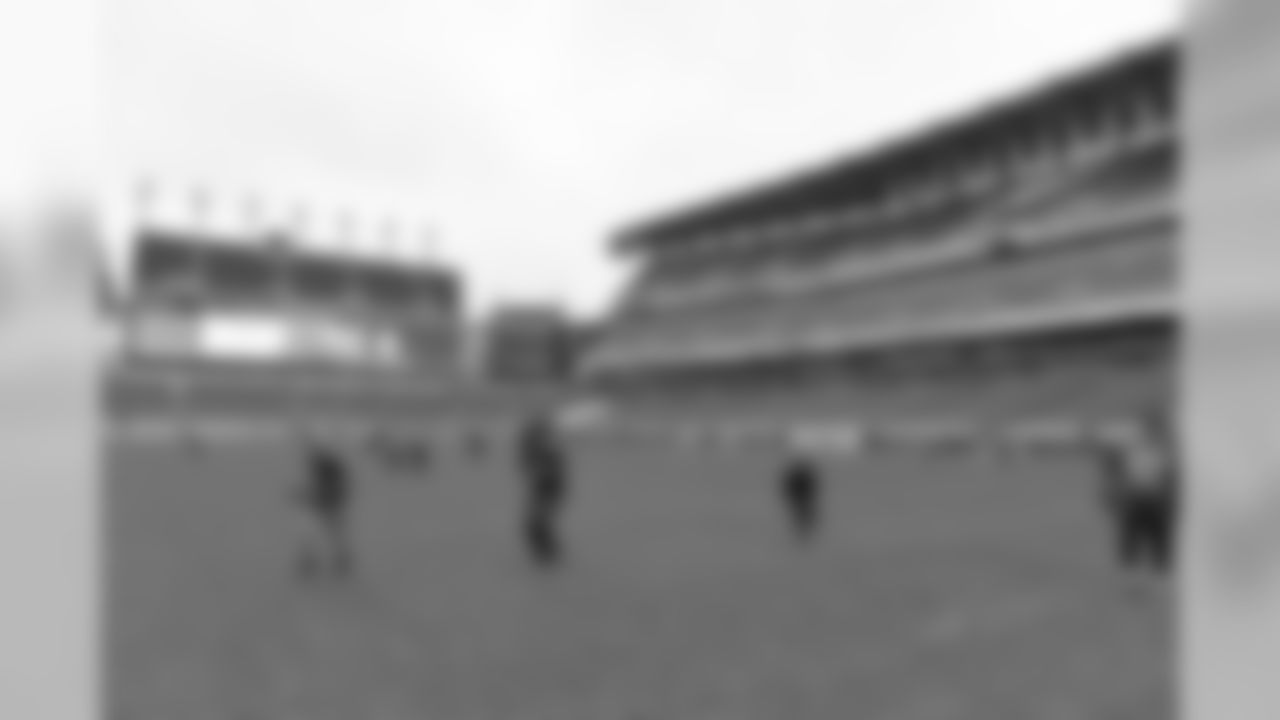 The day finished off outside on the field at Lincoln Financial Field