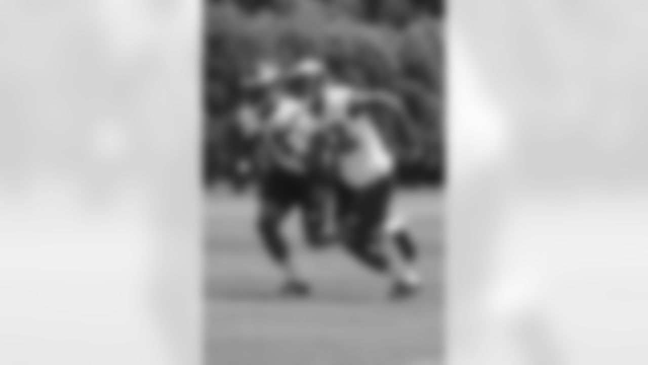 Rookie defensive backs Eric Rowe (32) and Randall Evans (41)