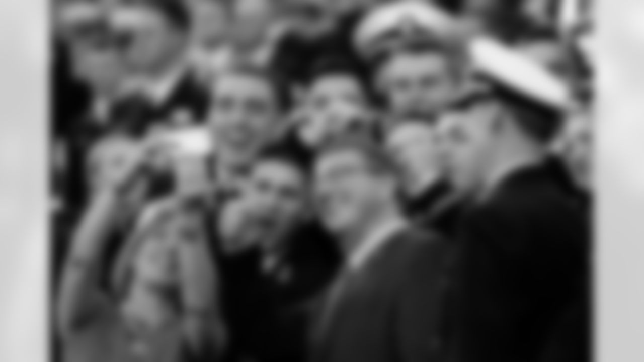 United States Secretary of Defense Ashton Carter takes a selfie with Navy students