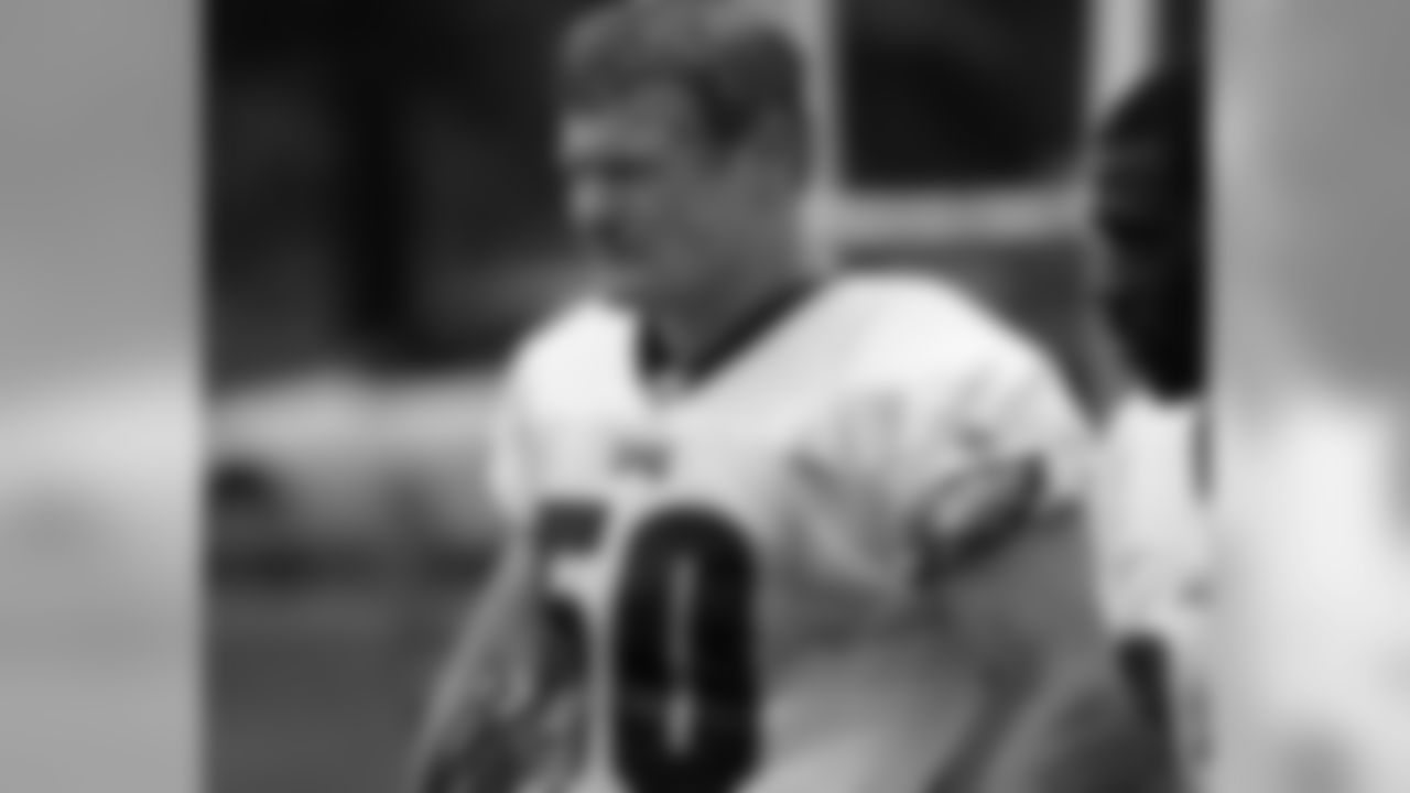 LB Rocky Boiman looks on