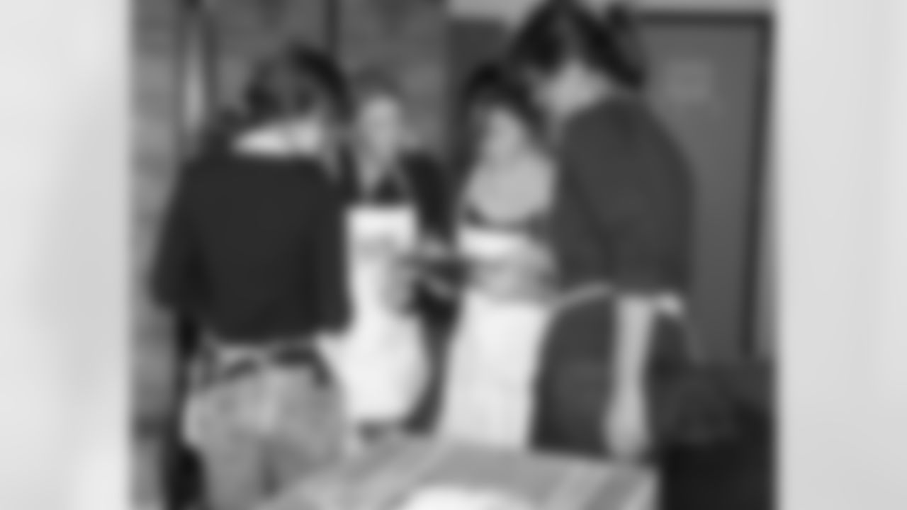 The Mornhinwegs and Reid spent their day at Philabundance giving back by sorting through food to be dispersed throughtout the region