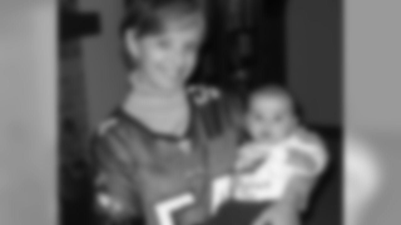 Grandma Tina proudly introduces her first grandchild Chase Robert to the Eagles nation