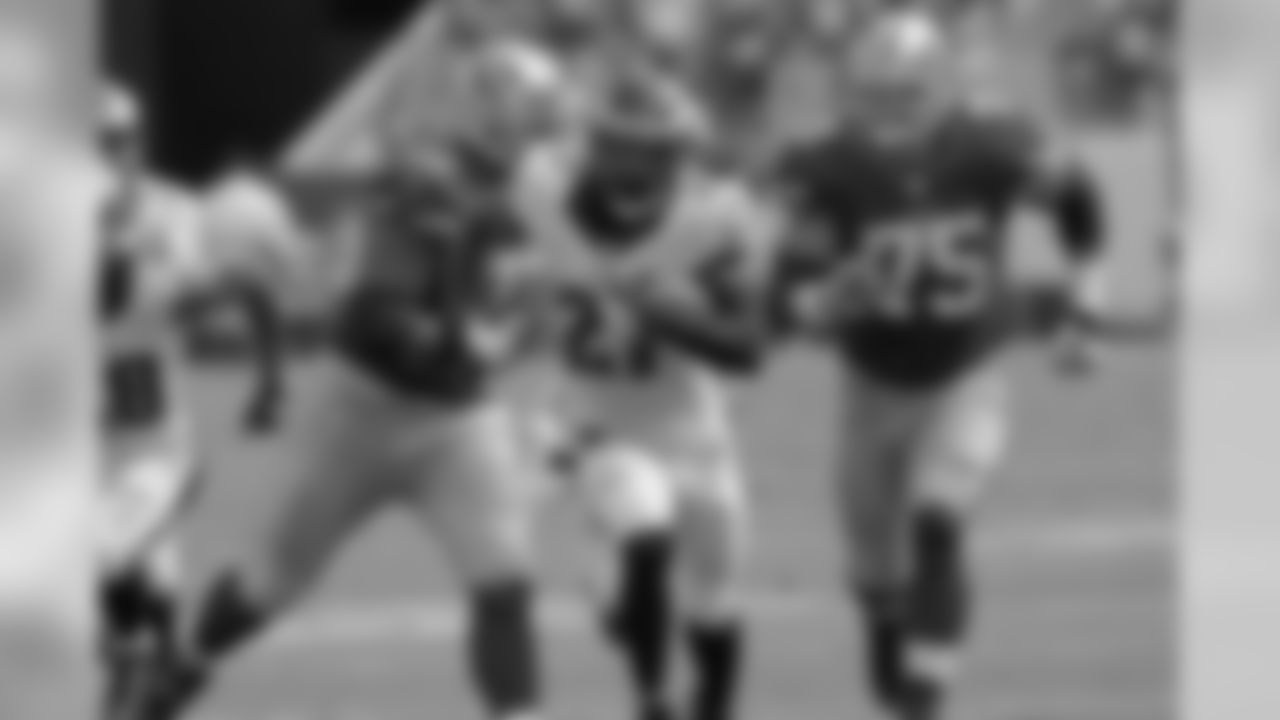 S Malcolm Jenkins with the interception return for a touchdown