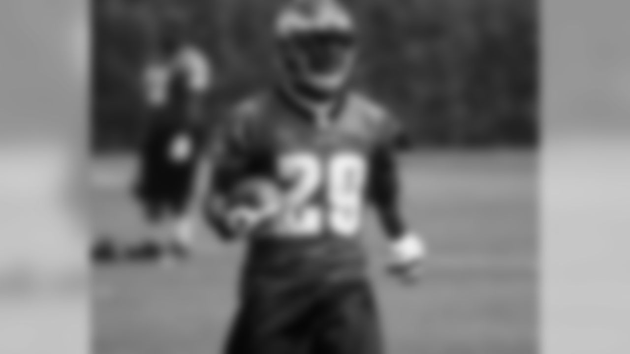 RB LeSean McCoy was back on the field Monday after leaving Friday's OTA practice with an injury