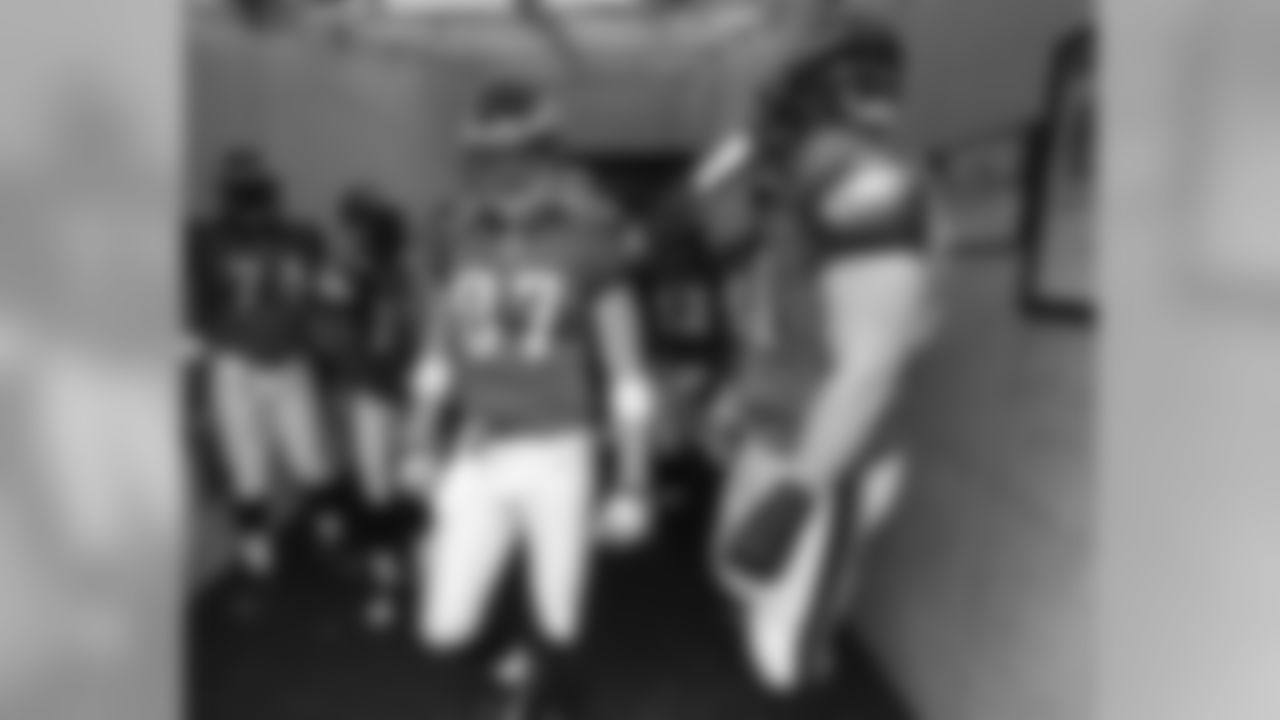 TE Brent Celek and the offense was introduced pre-game