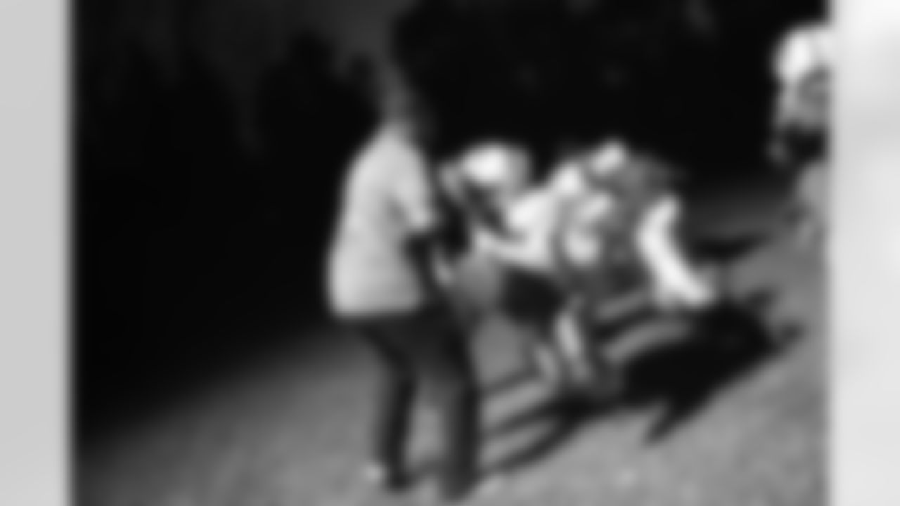 Trying to take down the Eagles young lineman