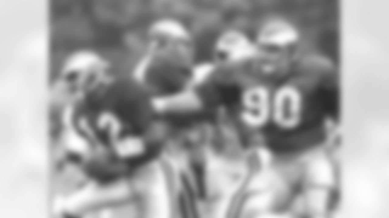 Randall Cunningham and Mike Golic in West Chester, PA. 1988