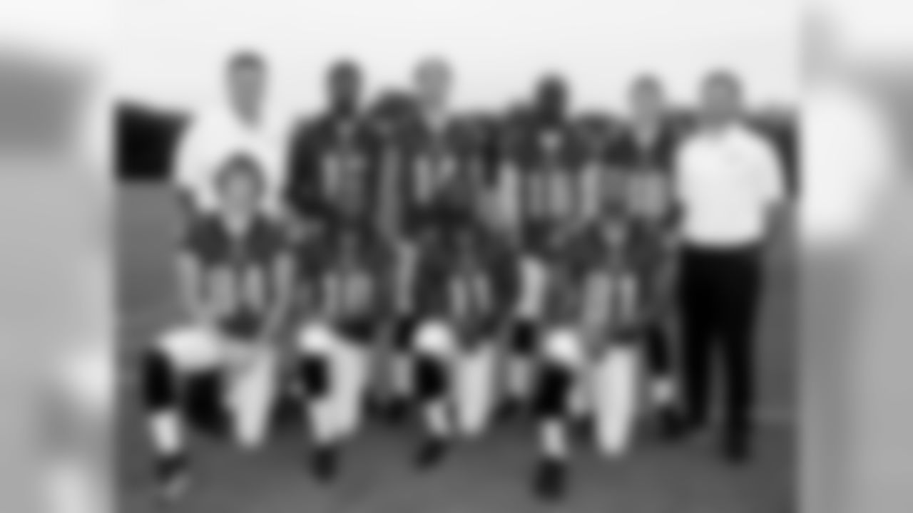 2014 Wide Receivers - back row (left to right): Bob Bickenll, Brad Smith, Riley Cooper, Jeremy Maclin, Jeff Maehl, Press Taylor - front row (left to right): Will Murphy, Quron Pratt, Josh Huff, Jordan Matthews