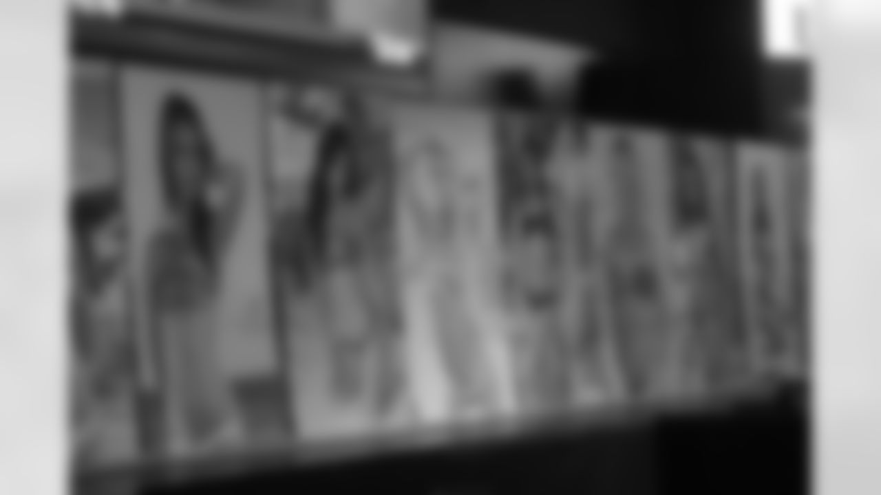 Some of the calendar images were displayed at the event