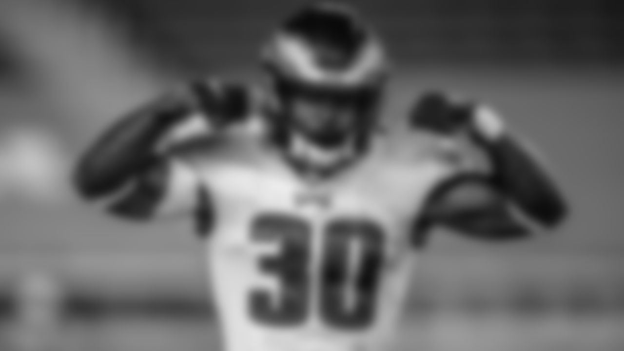 RB Corey Clement
Philadelphia Eagles vs. San Francisco 49ers at Levi's Stadium on October 4, 2020