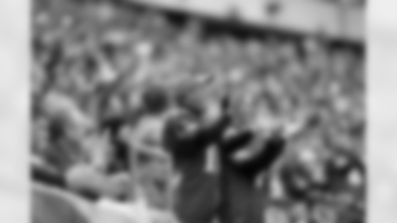 Philadelphia Eagles' fans in the stands support the team as they face the Washington Redskins.