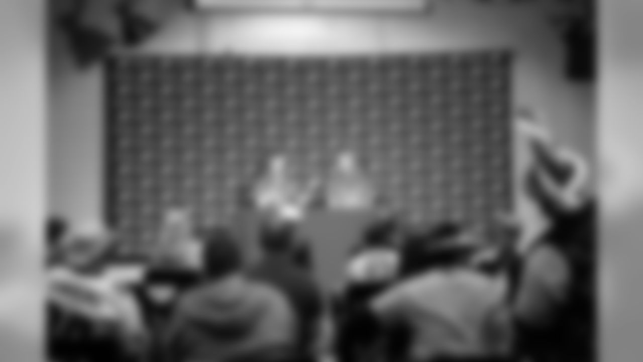 Cody Parkey and Bryan Braman participated in a mock press conference