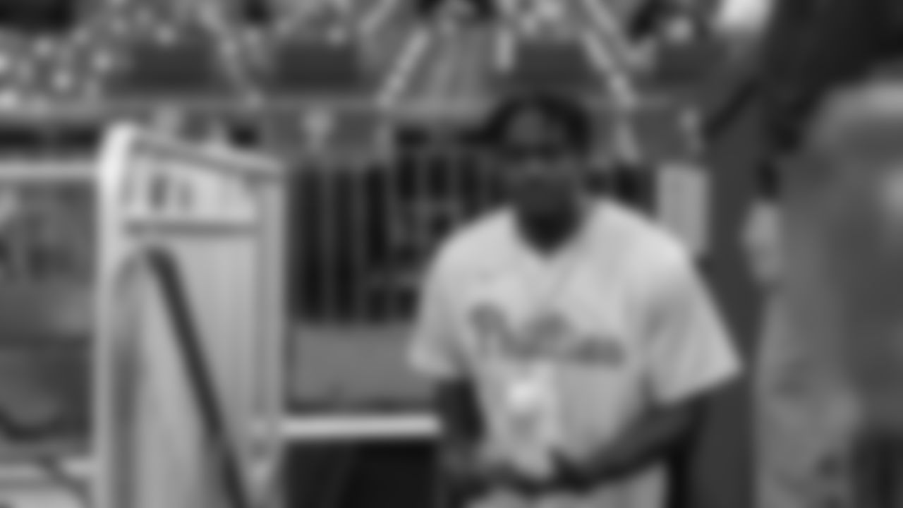 New wide receiver A.J. Brown was introduced to Philadelphia fans for the first time as he threw out the ceremonial first pitch at Tuesday's Phillies game.