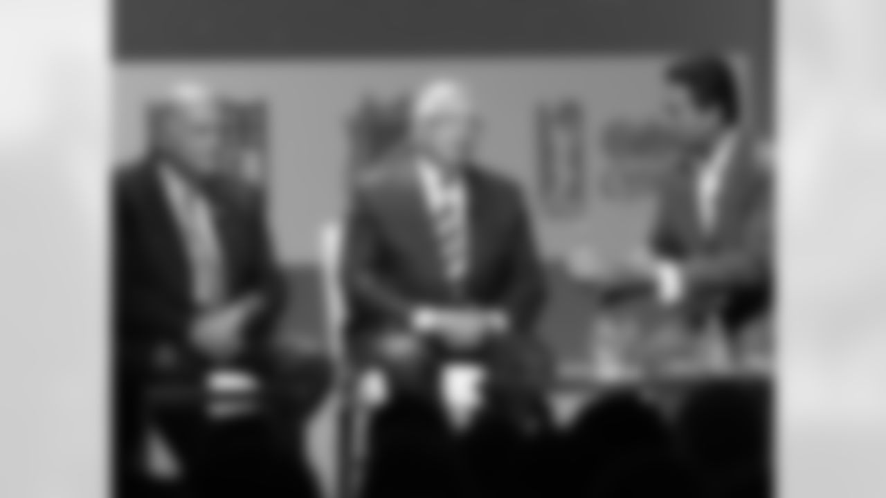 ESPN anchor and Philadelphia native Kevin Negandhi moderates a panel with NBA Commissioner David Stern and former Pennsylvania mayor Ed Rendell.