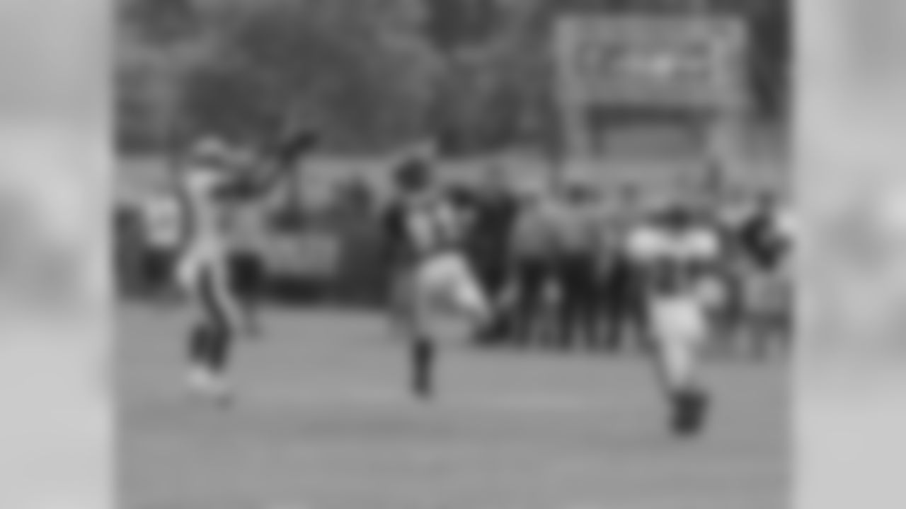 CB Dominique Rodgers-Cromartie intercepts Michael Vick's pass intended for Jason Avant