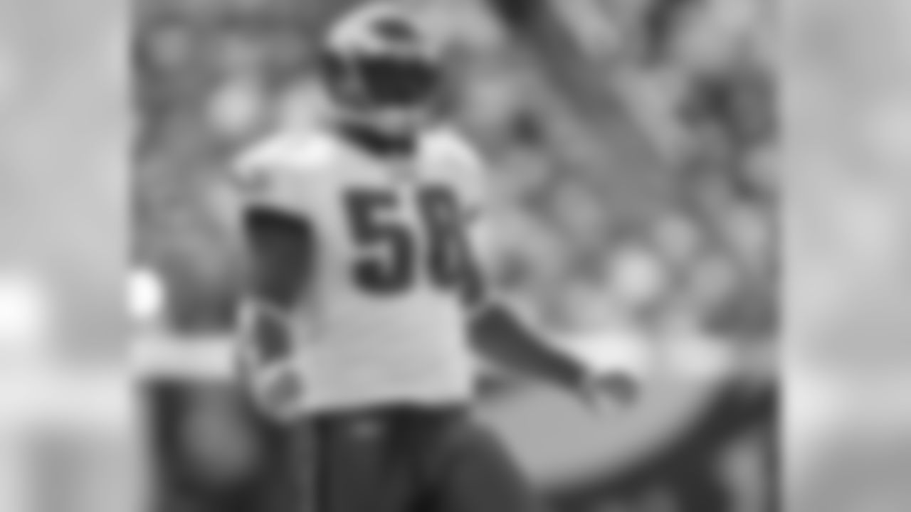 LB Akeem Jordan plays to the crowd